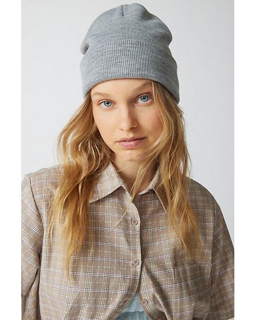 Urban Outfitters Brown Uo Jessie Essential Beanie