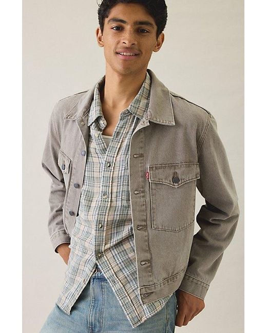 Levi's Gray Embarcadero Station Denim Work Jacket for men