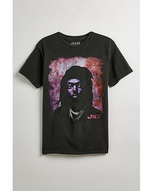 Urban Outfitters Black Jid Portrait Tee for men