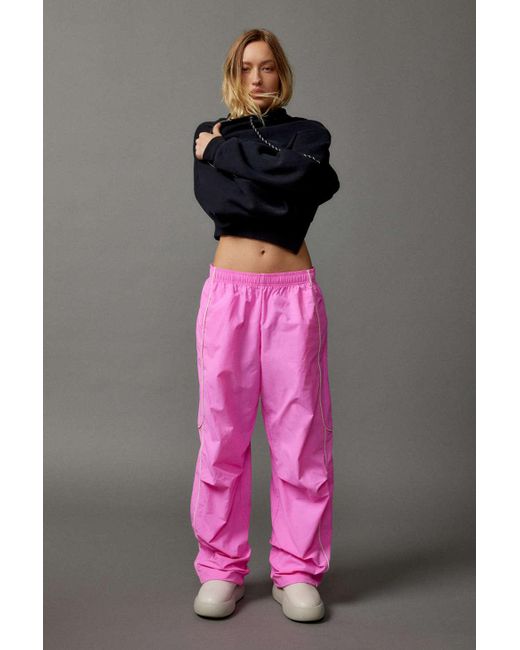 BDG Jess Nylon Track Pant In Pink,at Urban Outfitters