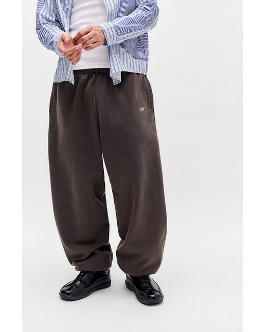 iets frans Black Cuffed Baggy Joggers for men