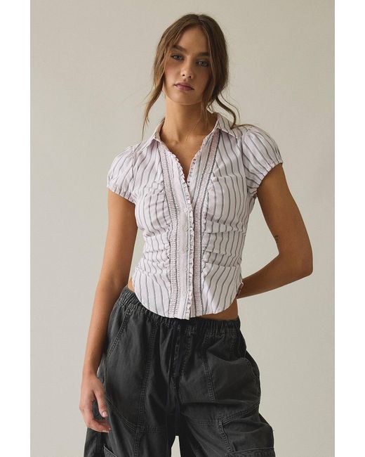 BDG Multicolor Bryn Button-down Utility Shirt