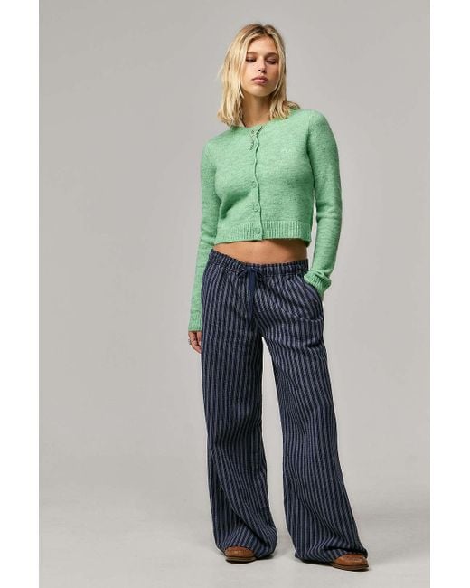 BDG Green Cosy Knit Cardigan