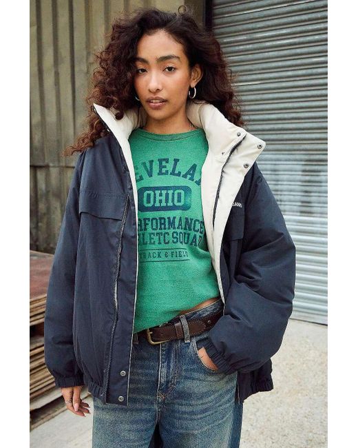 BDG Gray Nora Reversible Puffer Jacket