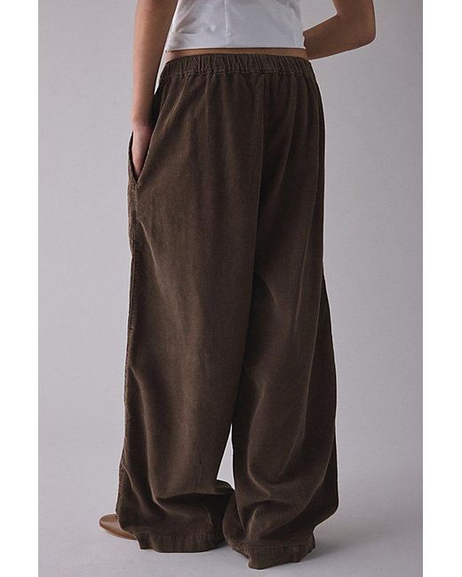 BDG Green Bobbi Baggy Cord Pull-On Pant