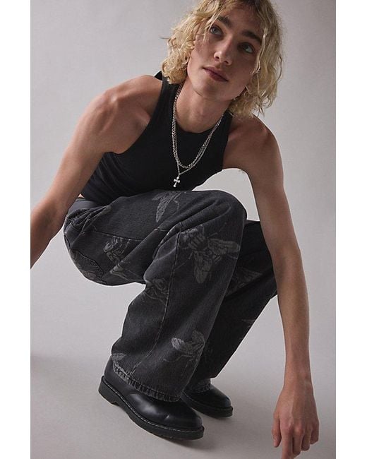 BDG Multicolor Nitro Fly Print Baggy Fit Jean for men