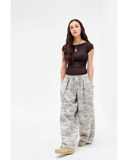 Urban Outfitters Brown Uo Frankie Short Sleeve Slash Top