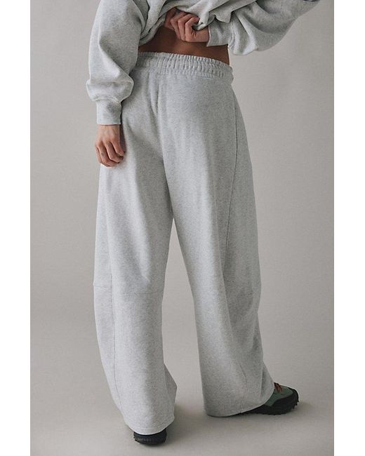 Out From Under Gray Essential Barrel Leg Full Length Sweatpant