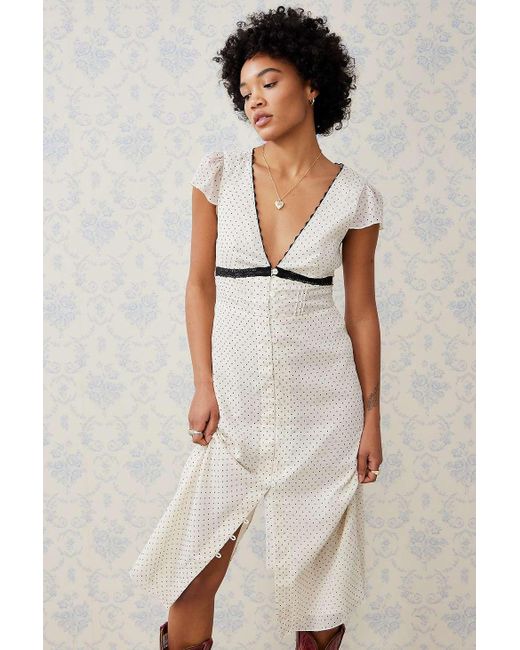 Kimchi Blue Natural Megan Midi Dress