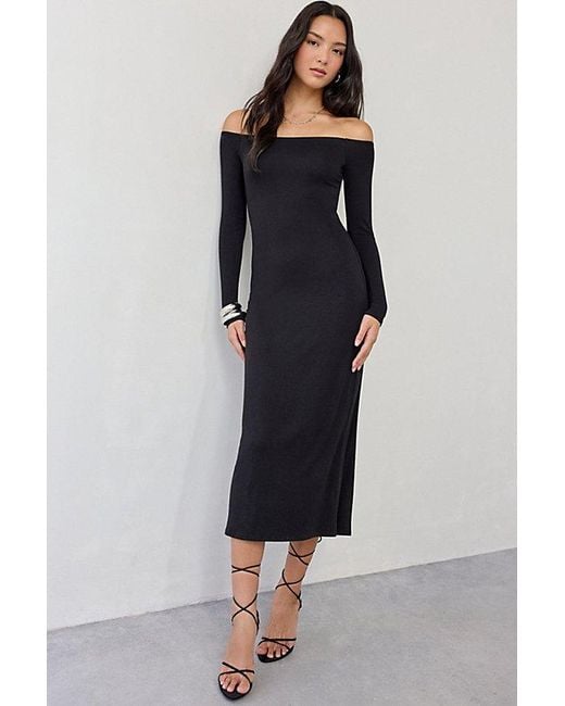 white knit dresses for women Petal and Pup Colter Long Sleeve Maxi Dress main image 1