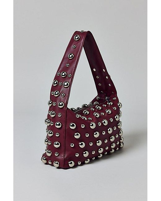 Silence + Noise Black Mona Studded Shoulder Bag
