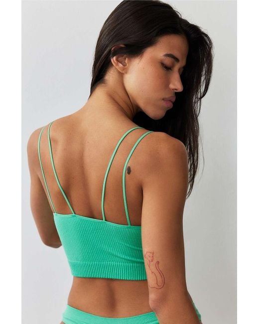 Out From Under Green Markie Seamless Stretch Ribbed Cami