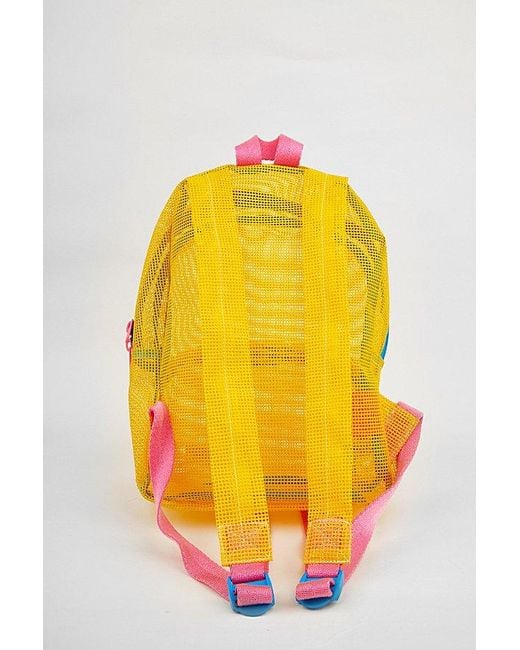 Mokuyobi Yellow Mesh Mini Backpack for men