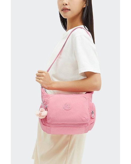Kipling Pink Gabb Small Nylon Crossbody Bag