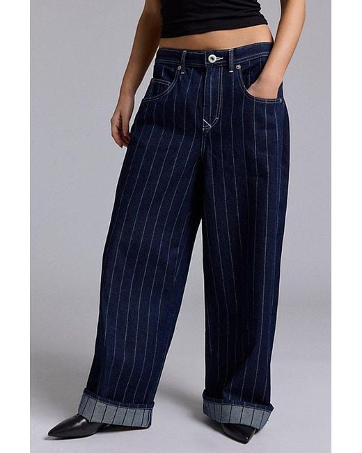BDG Blue Jaya Printed Baggy Boyfriend Jean