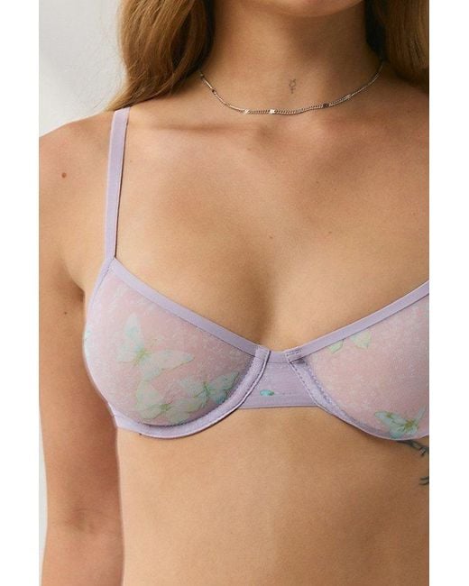 Out From Under Brown Isabelle Mesh Underwire Plunge Bra