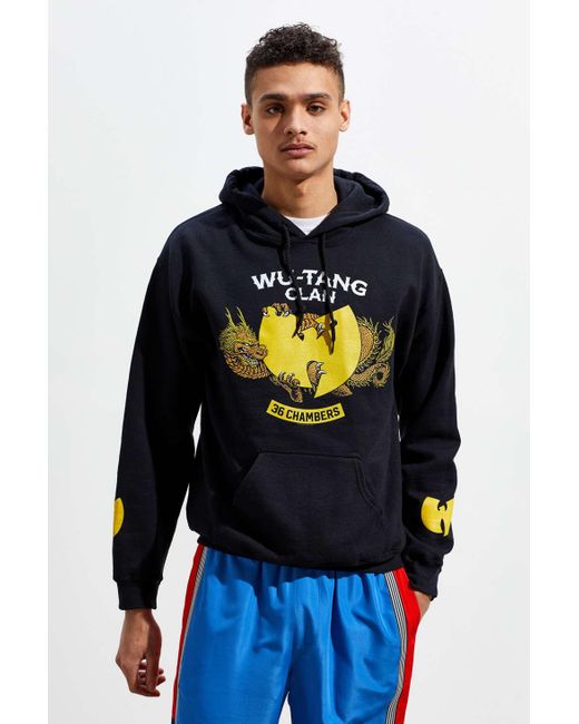 Urban Outfitters Black Wu-tang Clan Uo Exclusive 36 Chambers Hoodie Sweatshirt for men