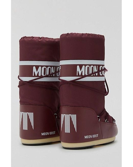 Moon Boot Red S Icon Nylon Boots