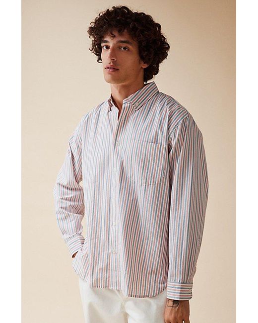 Urban Outfitters Blue Uo Corey Cotton Dress Shirt for men