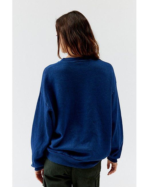 Urban Renewal Blue Remade Sporty Number Sweatshirt