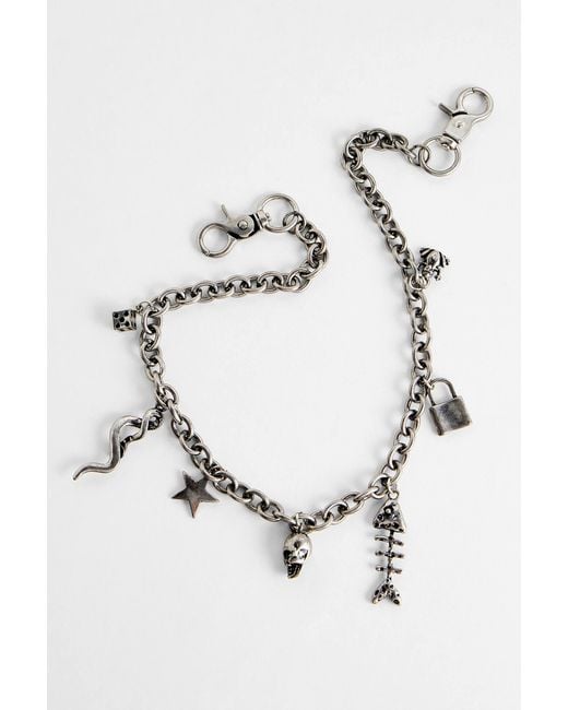 Urban Outfitters White Uo Pendant Wallet Chain for men