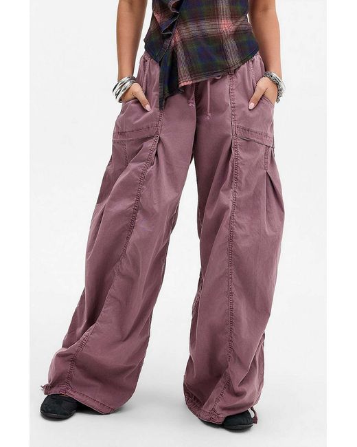 BDG Red Sunridge Balloon Trousers