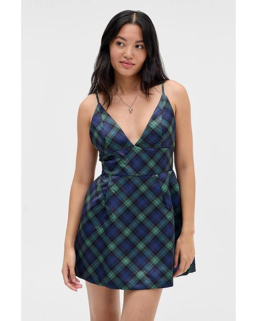 Urban Outfitters Blue Uo Petit Fours Mini Dress