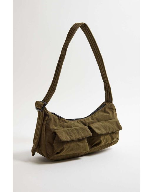 Baggu Green Seaweed Cargo Shoulder Bag
