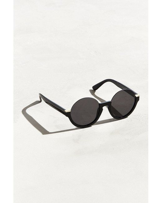 Urban Outfitters Plastic Low Half-frame Round Sunglasses in Black for Men |  Lyst Canada