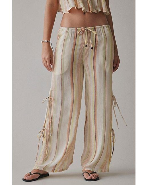 Out From Under Multicolor Seaside Side-Tie Wide-Leg Pant