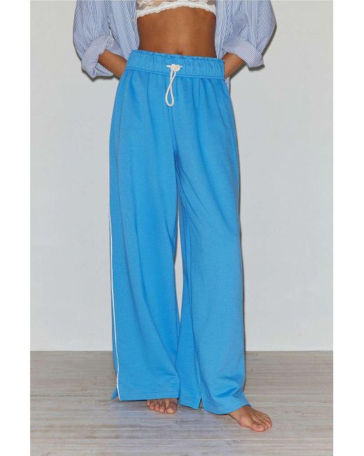 Out From Under Blue Hoxton Piped Joggers