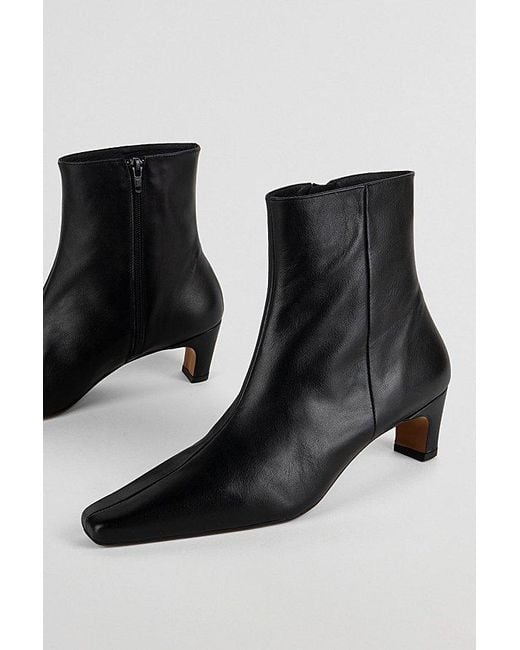 INTENTIONALLY ______ Black Lexi Kitten Heel Ankle Boot