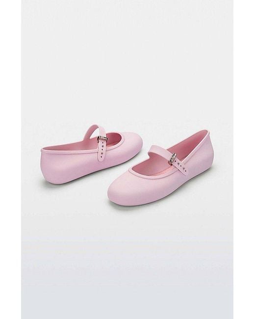 Melissa Pink Soft Jelly Ballerina Flat