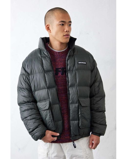 iets frans... Charcoal Square Puffer Jacket in Black for Men | Lyst