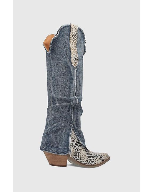 Dingo Blue Shabby Leather Boot