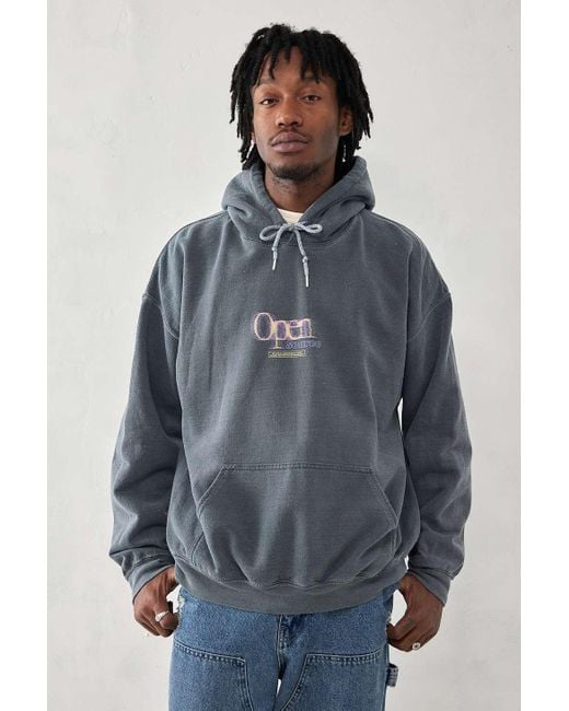 Urban Outfitters Gray Uo Teal Open Source Hoodie for men