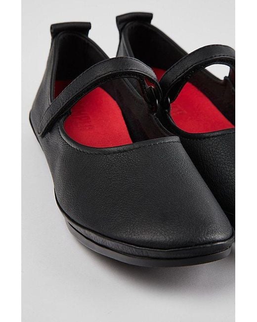 Camper Red Right Leather Ballet Flat