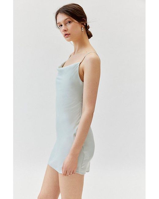 Urban Outfitters Multicolor Uo Mallory Cowl Neck Slip Dress