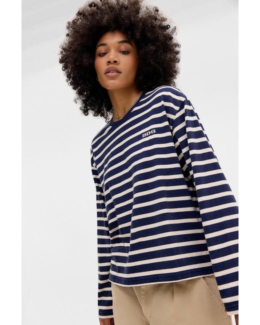 BDG Blue Kai Boxy Long Sleeve T-shirt