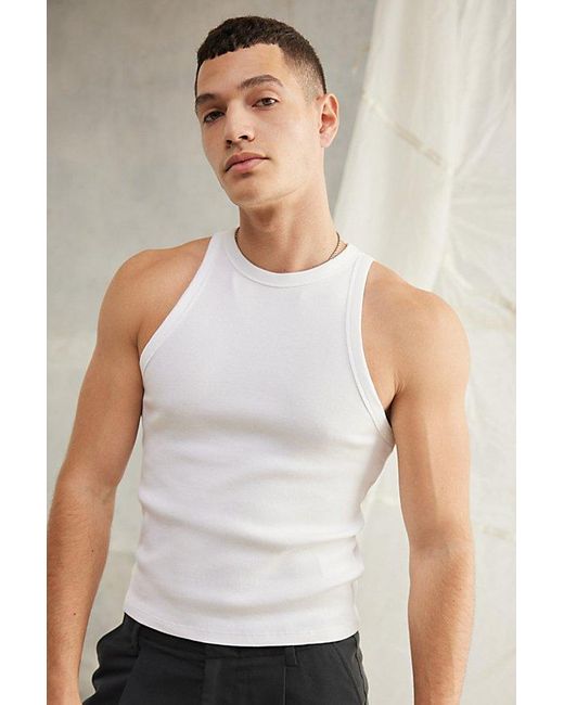 Standard Cloth Gray Foundation Ribbed Tank Top for men