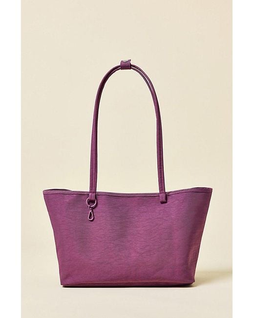 Baggu Pink Medium Nylon Reverse Tote Bag