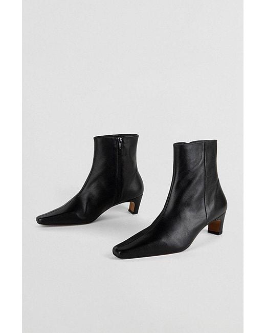 INTENTIONALLY ______ Black Lexi Kitten Heel Ankle Boot
