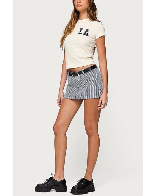 Edikted White Cali Babe T Shirt Top