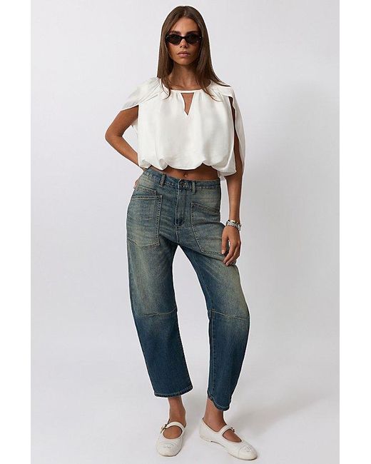 WeWoreWhat White Cape Bubble Top