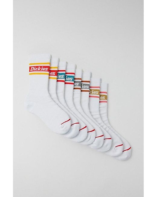 Dickies White Rugby Stripe Sock 4-Pack for men