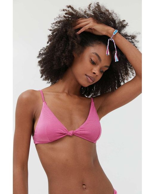 knot front bathing suit top