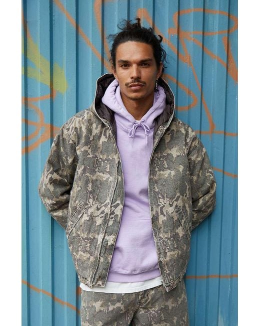 BDG Blue Rex Camo Canvas Skate Hoodie