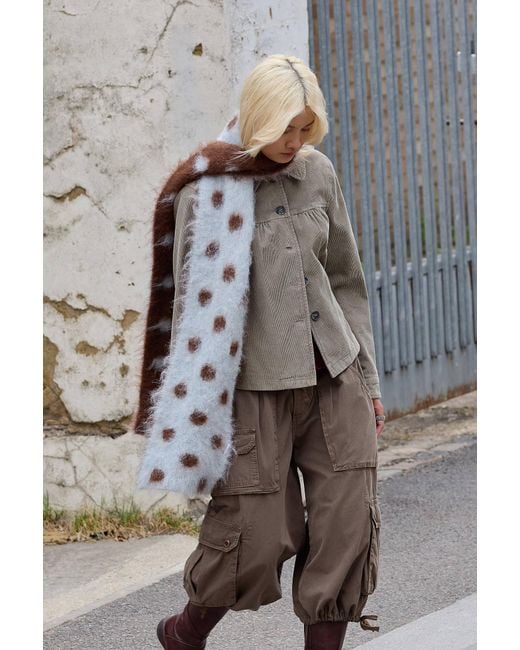 Urban Outfitters Gray Uo Stevie Scarf