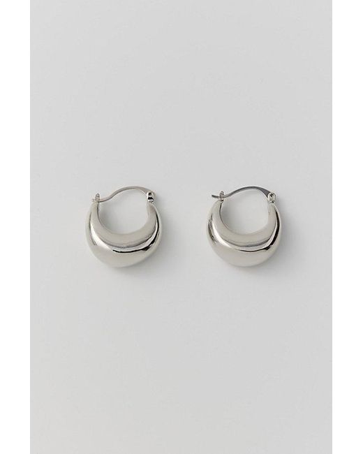 Urban Outfitters Brown Chubby Tapered Hoop Earring