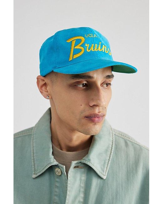 Mitchell & Ness Blue Ucla Bruins Cord Snapback Hat for men